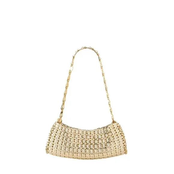 Rabanne Women Light Gold 1969 Clutch Shoulder Bag - Picture 3 of 3